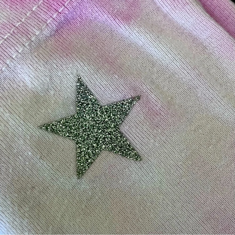 Baby Girl Tie Dye Silver Glitter Stars Designer Outfit - Picture 3 of 7